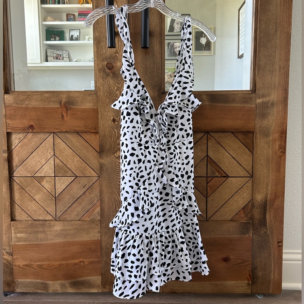 Asymmetrical Polka Dot Dress